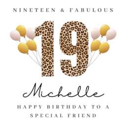 Personalised Friend 19Th Birthday Candle Gift Card Hamper Cards B - thumbnail 4