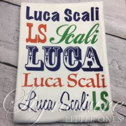 Personalized Baby Blanket, Monogramed Name Swaddle Shower Gift, Newborn Photo Prop, Boy Gift - thumbnail 3