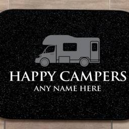 Happy Campers Personalised Campervan Motorhome Door Mat 44cm X 32cm Van Life Accessories - thumbnail 3