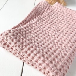 Woodrose Linen Waffle Bath Towels/ Face, Hand, Body Towel Set/Soft & Fluffy Towels/Quality Spa Towels/Absorbent - thumbnail 2