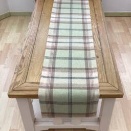 "Tartan Throw Pillow Covers Balmoral Sage Green Feather Cushions - 16"" X 16" - thumbnail 3
