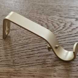 16/19mm Matt Gold Curtain Pole Wall Bracket - thumbnail 4