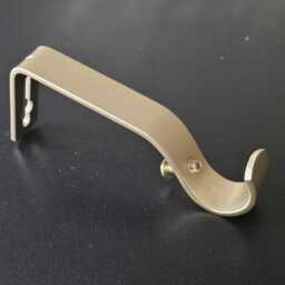 16/19mm Matt Gold Curtain Pole Wall Bracket - thumbnail 2