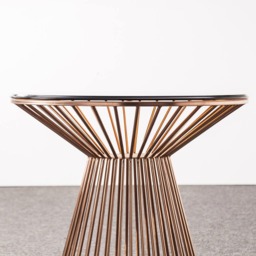 28'' Gold Metal Dining Table Legs, Custom Round Base - thumbnail 4