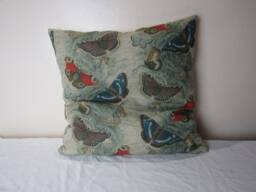 Designers Guild & John Derian Butterfly Thistle Linen 100% Cushion Cover - thumbnail 1