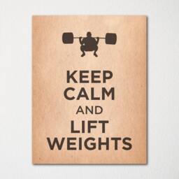 Keep Calm & Lift Weights - Fine Art Print Choice Of Color Purchase 3 Receive 1 Free Custom Prints Available - thumbnail 2