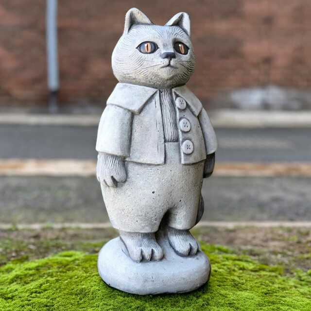 Amazing Cat Statue Elegant Kitty Figurine Concrete Kitten Sculpture Outdoor Decoration Cement Pet Ornament Kitty Lover Gift Yard Art - image 1