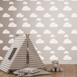 Cloud Wall Painting Stencil Reusable Kids Room Decor - 59x95 cm - thumbnail 3