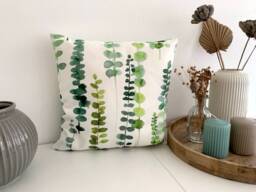 Cushion Cover Leaf Tendril, 40/40 Or 50/50 - thumbnail 1