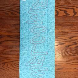 Quilted Welcome Butterfly Wall Hanging - thumbnail 3
