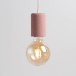 Handcrafted Concrete Pendant Lamp - Concretne Light Collection Pink Color - thumbnail 3