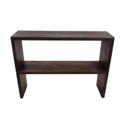 Solid Pine Tv Stand Console Shelf - Handmade Media Unit - thumbnail 3