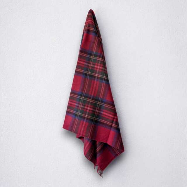 Royal Stewart - 100% Wool Tartan Blanket Eco Friendly Personalisable Blankets Throw - image 1