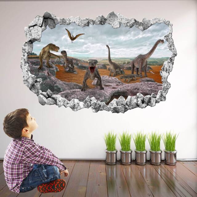 Dinosaurs Wall Decal Sticker Mural Poster Print Art Kids Bedroom Nursery Decor Kr56 - image 1
