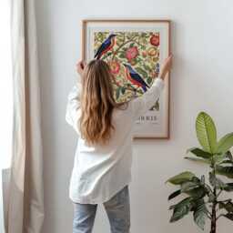 William Morris Print, Art, Exhibition Poster, Birds Morris, Green, Bird Wall Art - thumbnail 3