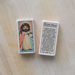 Jesus, Divine Mercy Patron Saint Block With Gift Bag // Vision Of St Faustina Catholic Toys By Almondrod