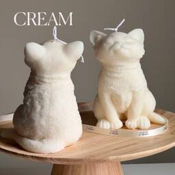 Handmade Soy Wax Cat Candle Sculptural Animal Candle Gift - thumbnail 3