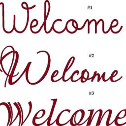 Welcome Vinyl Lettering Decal For Front Door Choice Of Size Fonts & Color - thumbnail 3
