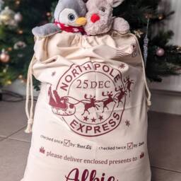 Personalised Christmas Stocking - Knitted Xmas Decorations Gifting Kids Gift Family - thumbnail 3