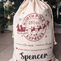 Personalised Christmas Stocking - Knitted Xmas Decorations Gifting Kids Gift Family - thumbnail 2