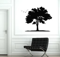 Wall Vinyl Decal Tree Branch Nature Birds Beautiful View Decor 2073Di - thumbnail 1