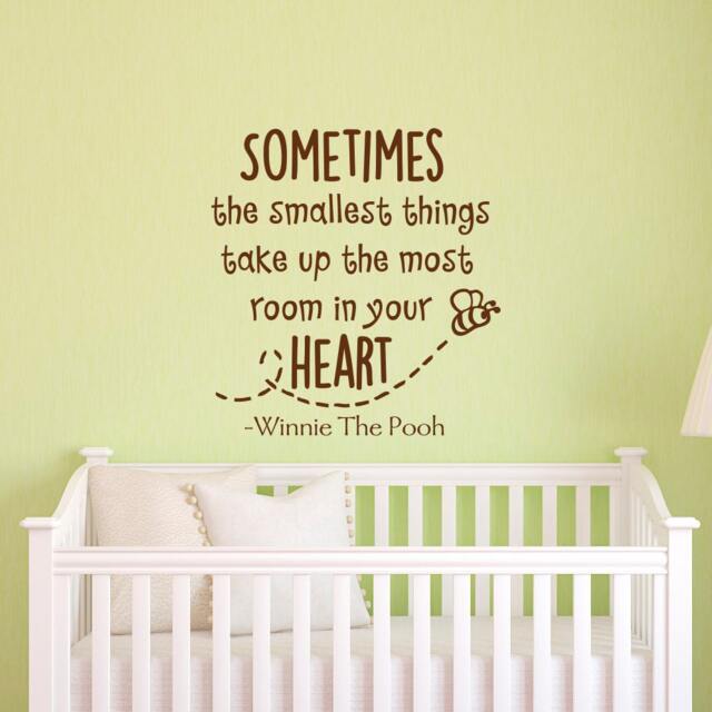 Winnie The Pooh Quote Wall Decal Classic Nursery Art, Baby Room Decor Q205 - image 1