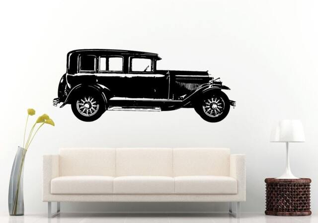 Classic Old School Antique American Muscle Sports Racing Fast Car Automobile Vehicle Wall Decal Vinyl Sticker Mural Room Decor L688 - image 1