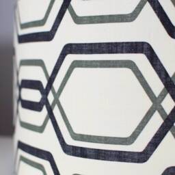 Retro Geometric Scandinavian Lampshade, Handmade For Ceiling Or Lamp Base, 20cm To 50cm Diameters - thumbnail 2
