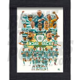 Celtic Fc 22/23 Champions Montage Poster - Officially Licensed Product A4/A3 A2 + Framed Options - thumbnail 2