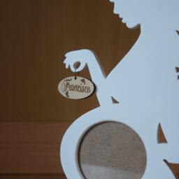 Baby Frame Wood Picture Set Ultrasound Frame Pregnancy Gift Personalized Ideas Photo Silhouette - thumbnail 2