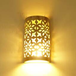 Hand-Cut Lace Ceramic Wall Lamp Israel Art Lighting - thumbnail 4