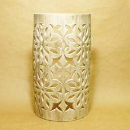 Hand-Cut Lace Ceramic Wall Lamp Israel Art Lighting - thumbnail 2