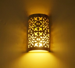 Hand-Cut Lace Ceramic Wall Lamp Israel Art Lighting