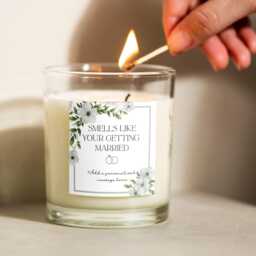 Personalised Smells Like Your Getting Married Candle, Wedding Candle Gift, Bride To Be Custom Engagement Hen Party - thumbnail 2