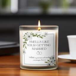 Personalised Smells Like Your Getting Married Candle, Wedding Candle Gift, Bride To Be Custom Engagement Hen Party - thumbnail 3