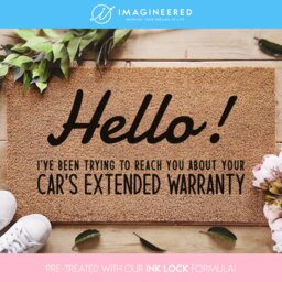 Funny Custom Doormat - Cars Extended Warranty Welcome Mat Family Gift Gifts For Him Her - thumbnail 1