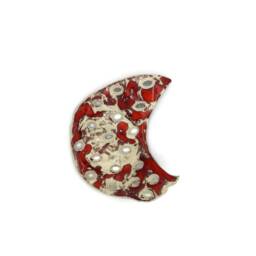 Handmade Ceramic Moon Soap Dish With Drain - Artisan Lava Holder - thumbnail 2