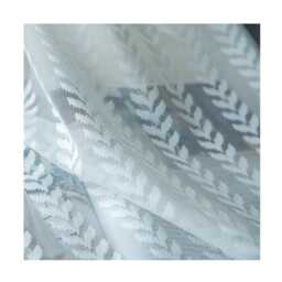 Custom Curtains Lace Leaves Net Sheer Voile Curtain For Bedroom Living Room - thumbnail 4