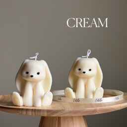 Handmade Rabbit Soy Wax Candle - Sakura Pillar - thumbnail 3