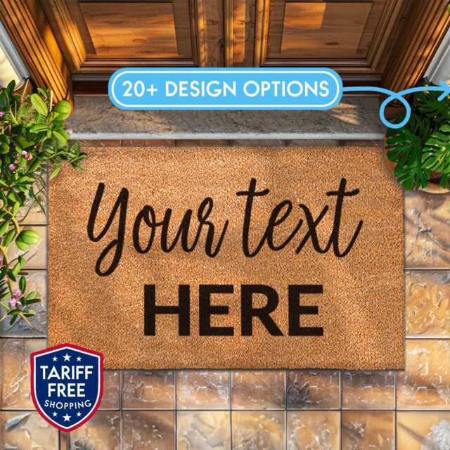 Welcome Guests This Fall With A Personalized Doormat For Your Front Porch - Custom Doormat Fall Door Mat Personalized Rug - image 1