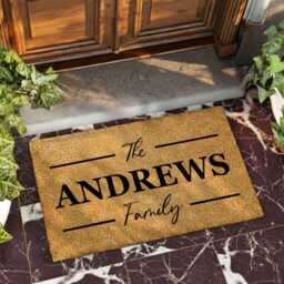 Welcome Guests This Fall With A Personalized Doormat For Your Front Porch - Custom Doormat Fall Door Mat Personalized Rug - thumbnail 3