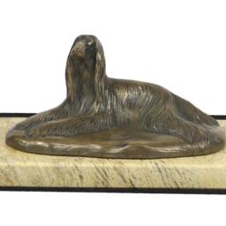 Afghan Hound - Lying, Dog Sand Marble Base Statue, Limited Edition, Artdog. Made Of Cold Cast Bronze. Perfect Gift. Limited Edition - thumbnail 2