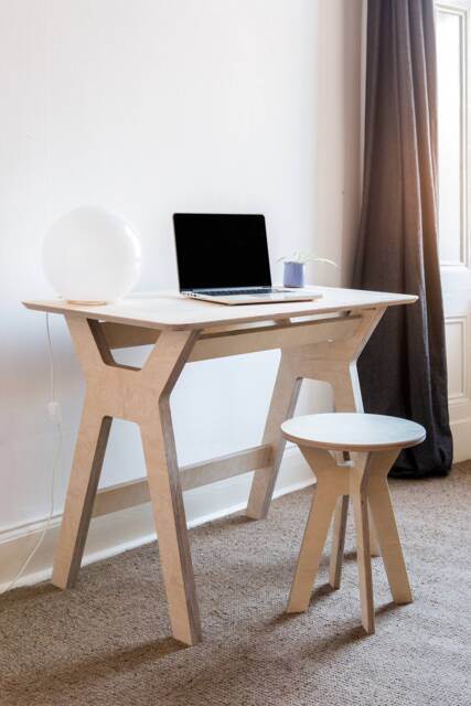 Work From Home Simple Plywood Computer Desk - image 1