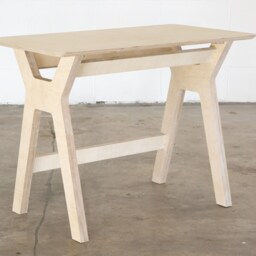 Work From Home Simple Plywood Computer Desk - thumbnail 2