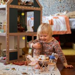 Organic Cotton Nursery Rug Woodland Road Map For Baby Room - thumbnail 4