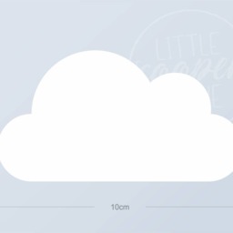 Clouds - Vinyl Wall Decals 2 Colours Fluffy Sky Stickers 10cm - 4 Inch Peel & Stick Baby Nursery Boys Girls Kids Room D??cor - thumbnail 3