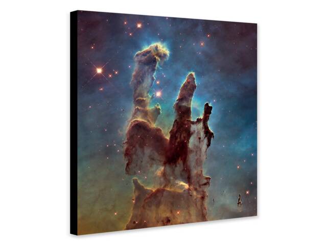 Pillars Of Creation Hubble Space Art - Wrapped Framed Canvas Rolled Photo/Poster Print - image 1