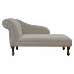Handmade Mink Brown Chaise Longue - thumbnail 2