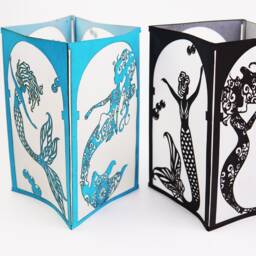 Mermaid Bathroom Decor, Paper Lanterns, Centerpiece, Party Decorations, Table Luminary, Diy Gift - thumbnail 4