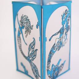 Mermaid Bathroom Decor, Paper Lanterns, Centerpiece, Party Decorations, Table Luminary, Diy Gift - thumbnail 3